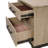 Brown 3-Drawer Nightstand With USB