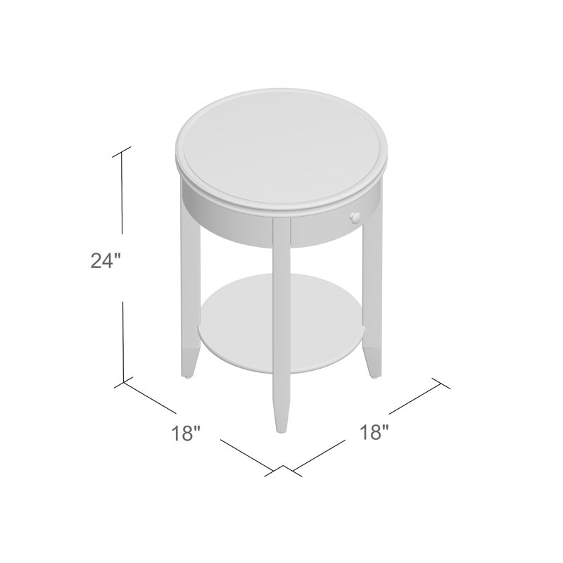 Carbin End Table with Storage, Espresso