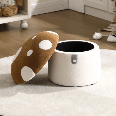 Mushroom Kids Ottoman With Storage