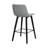 Upholstered Counter Stool with Metal Frame