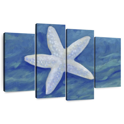 Brampt Impressions Of Shells Starfish Indigo