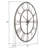 Samson Round Metal Industrial Wall Clock