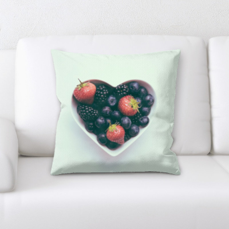 Appetizing Food Microsuede Reversible Throw Pillow