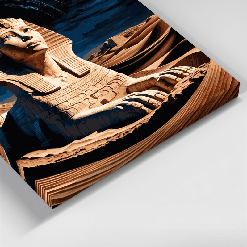 Art mural sur toile gris Sci Fi Sphinx