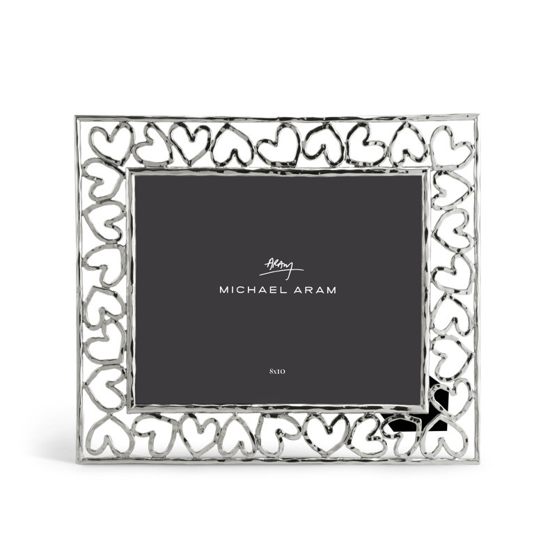 Heart Frame, Silver, 8" x 10"