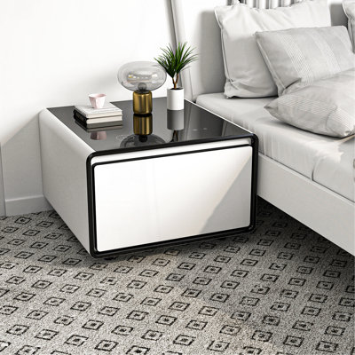 Table d'appoint moderne et intelligente avec réfrigérateur intégré