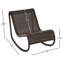 Chaise berçante d'extérieur en osier Antigua-167879041