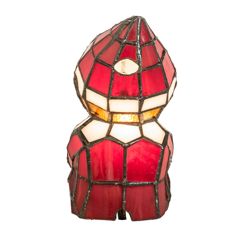 Meyda Tiffany & Stained Glass Table Lamp, Red
