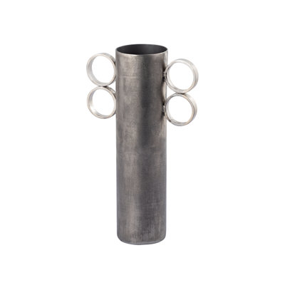 Vase Cirq - Petit nickel antique