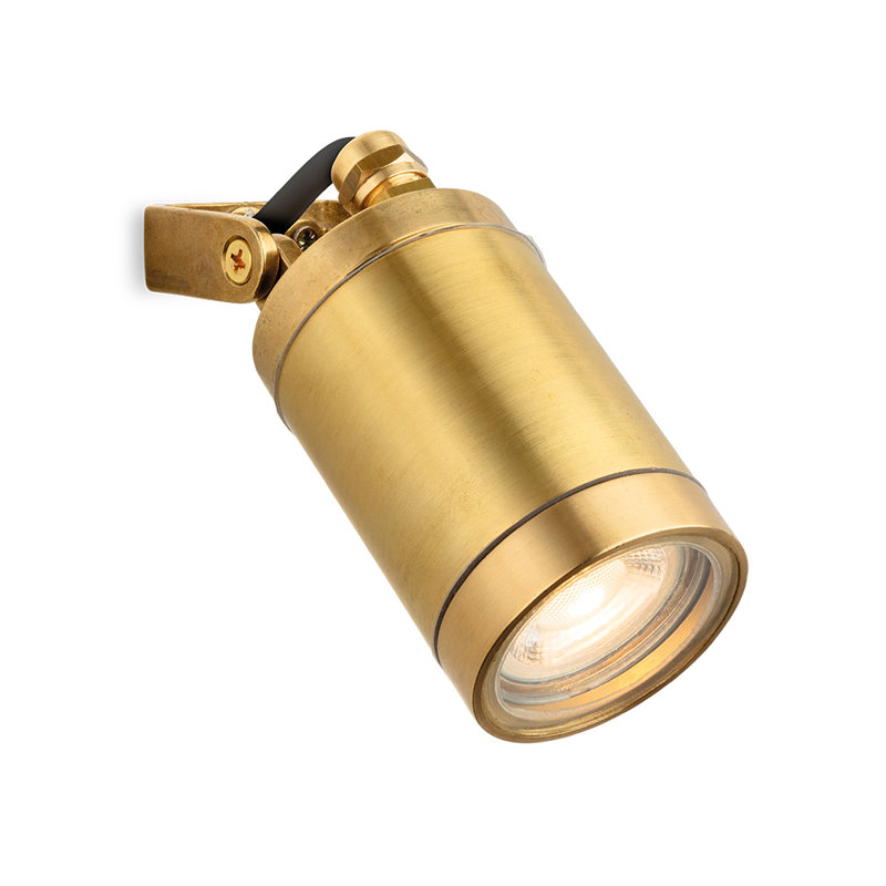 Brass 13.0cm H Outdoor Armed Sconce, 130cm H x 60cm W x 125cm D
