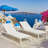 Set of 2 Outdoor Chaise Lounges, Mesh Reclining Chairs for Patio, Backyard & Poolside Lounging-1458171287