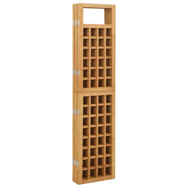 Merritt Solid Wood Folding Room Divider, 6, Brown