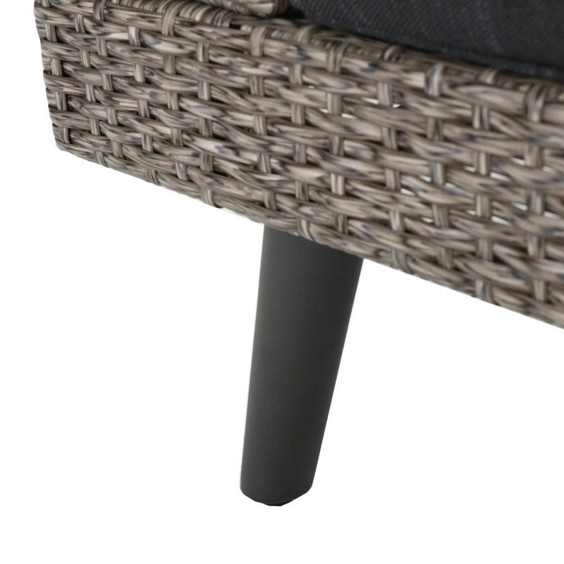 Ensemble de canapé Tahiti - Accoudoir droit - Gris, Ensemble de canapé d'extérieur