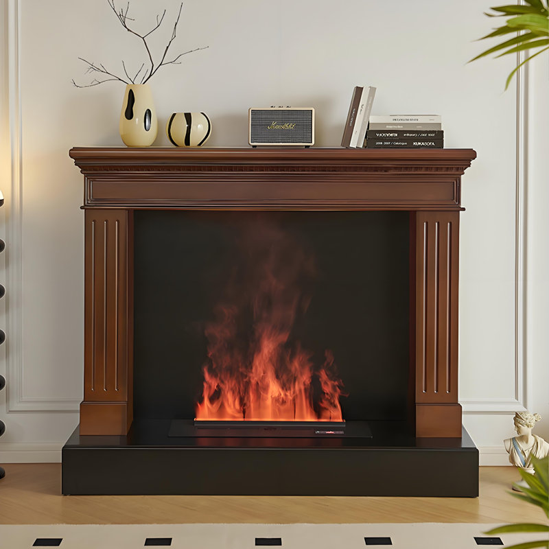 Humidificateur électrique pour cheminée 59,06 "Brown, Brun / Noir