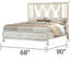 Grand lit de rangement Crystal
