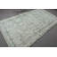 Grand tapis turc fabriqué à la main en vert pour le salon et la chambre à coucher avec un motif tribal rétro
