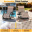 Oversized 33” Xxl Zero Gravity Chair 2Pcs Set, 500 Lbs Heavy Duty Reclining Patio Lounge Chair With Aluminum Alloy Lock, Detachable Cushion, Pillow & Large Cup Holder, Foldable Outdoor Chair-2086766019