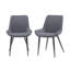 Grey Retro Bucket Style Dining Chair 