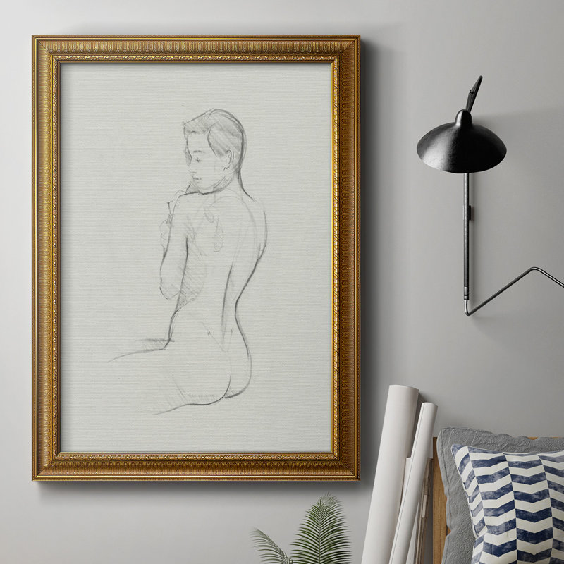 Reproduction de cadre féminin sur toile I, H 20 po x l 16 po