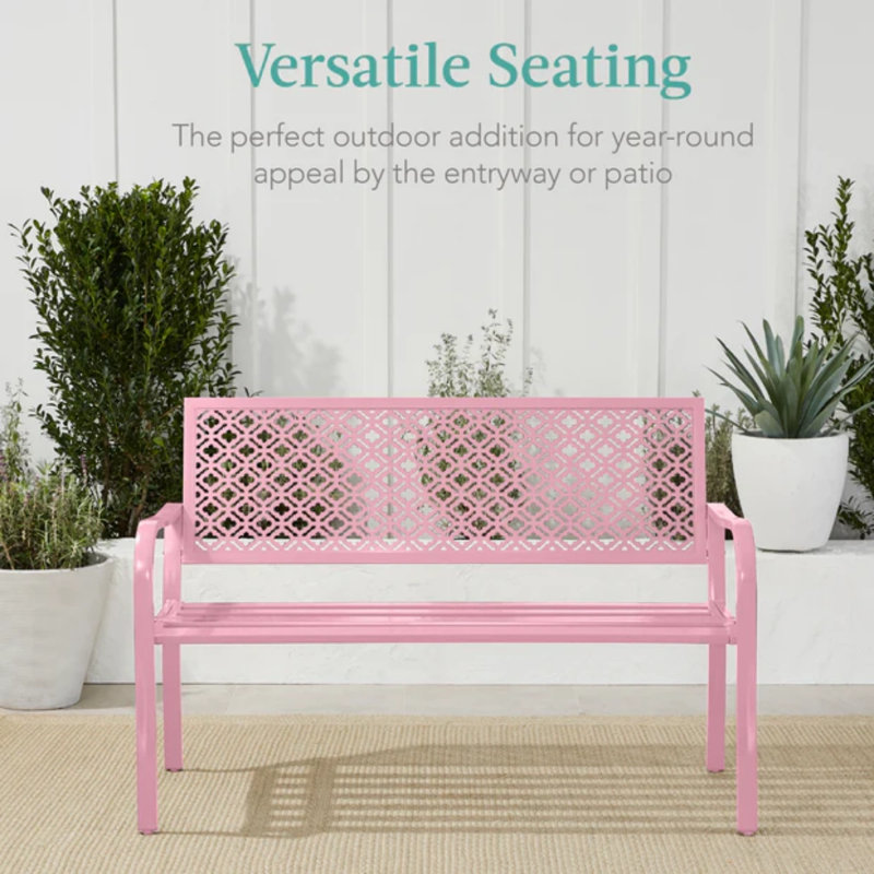 Steel Bench, Pink