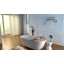 Baignoire autoportante à surface solide de 55 po Pensen, baignoire ovale en résine de trempage en pierre avec trop-plein et bonde escamotable, baignoire autoportante blanc mat, certifiée Cupc-122945907