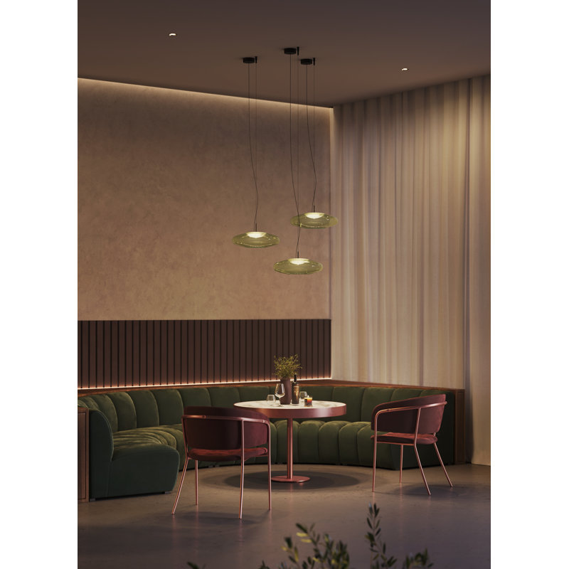 Plat 1 - Light LED Pendant, Green