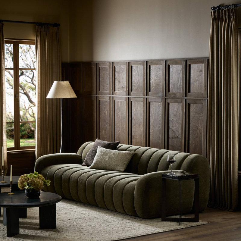 Carina Sofa, Malmo Olive Velvet