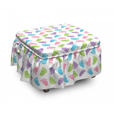 Box Cushion Ottoman Slipcover