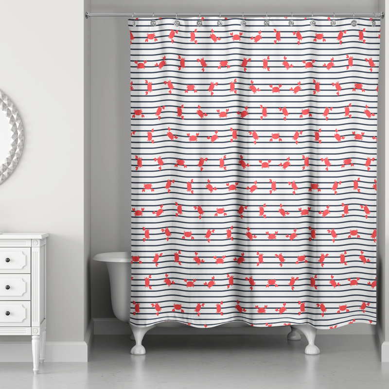 Allyson Striped Shower Curtain