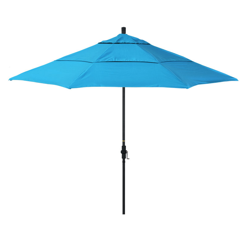 Parasol de marché Broadmeade octogonal Sunbrella, Toile toile Sunbrella® cyan