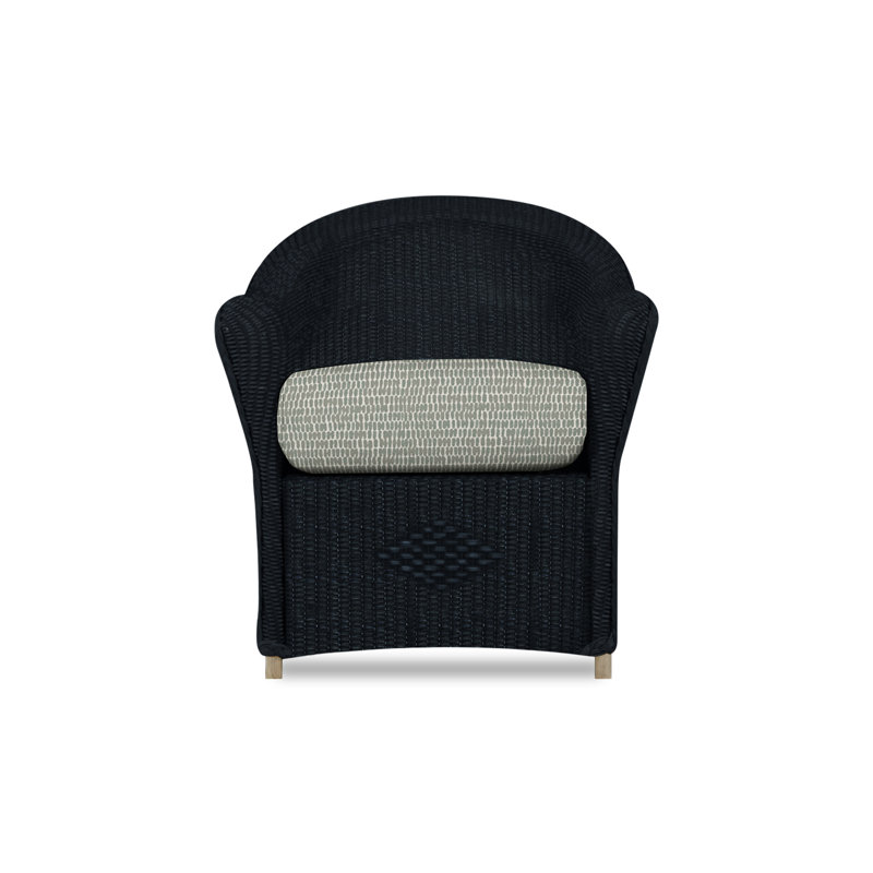 Reflections Outdoor Dining Armchair, Ebony, Remy Pebble
