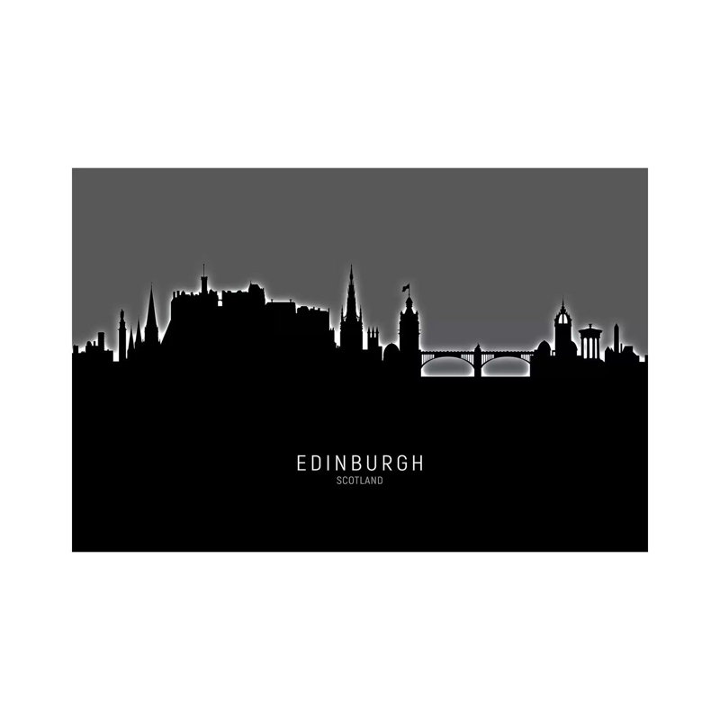Edinburgh Scotland Skyline by Michael Tompsett - Wrapped Canvas Print, 152.5 cm H x 101.5 cm W