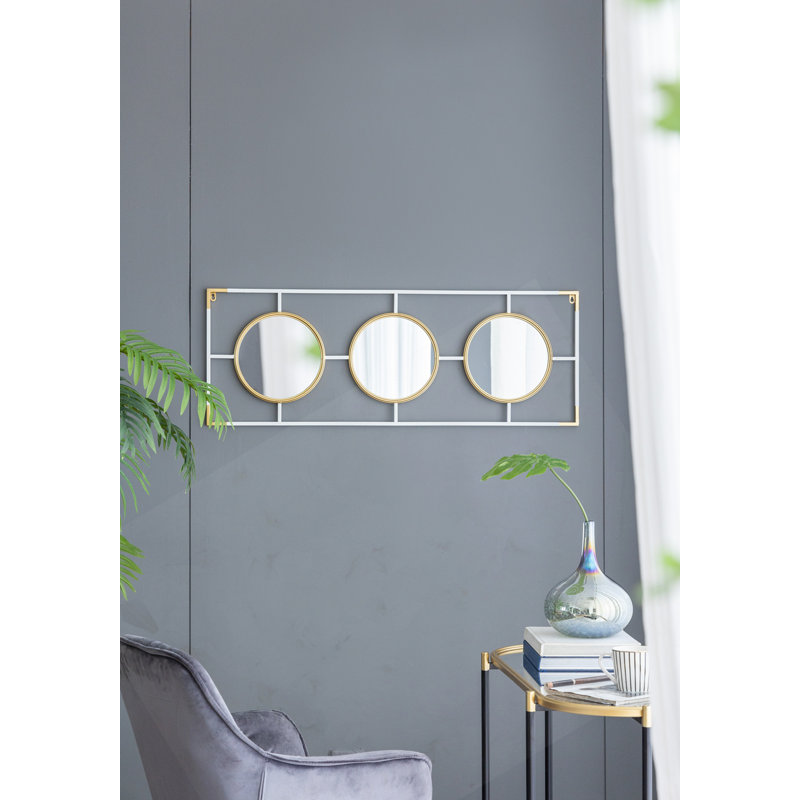 Gold And White Frame With Mirror
