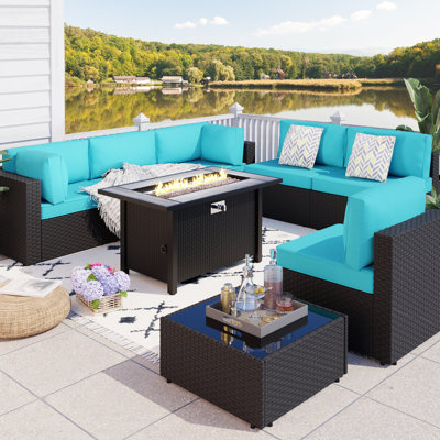 Bushrah 8-Piece Sectional Seating Group with Cushions