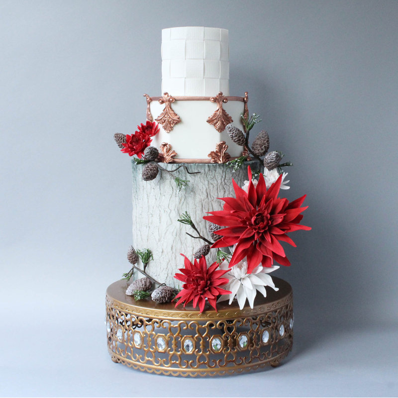 Samatha Cake Stand, Gold
