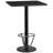Basnight Rectangular Laminate Table Top with Round Bar Height Table Base and Foot Ring-1068121043-996241398