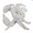 Arinjay Coral Look Crab 11" x 7.5" x 2.5" White