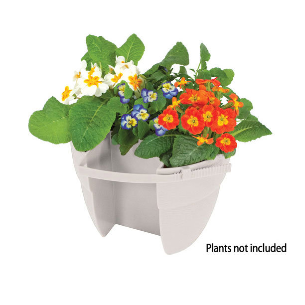 Pot à fleurs en plastique Krickel Bloomers, blanc