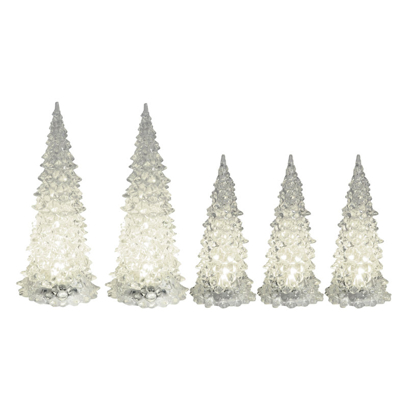 Arbres de cristal à piles - 5 unités