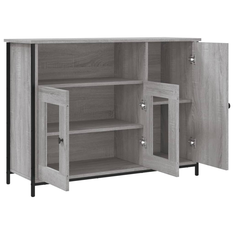 100cm Sideboard, Grey Sonoma