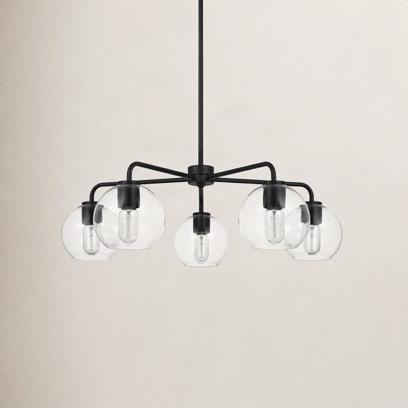 Childerley 5-Light Chandelier, Noir