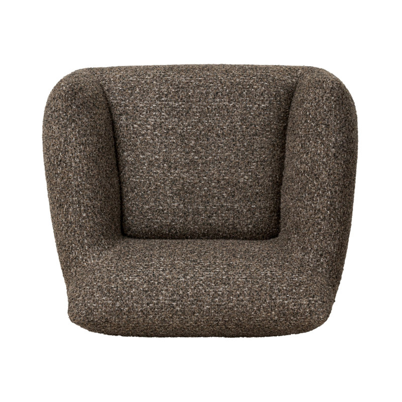Margot Upholstered Swivel Chair, Ivan Granite Boucle