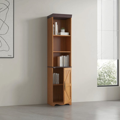 Grande armoire de rangement libre en bois de 70,86 po (180 cm), armoire cubique autoportante avec 5 tablettes, bibliothèque de salon, bibliothèque de chambre à coucher, ensemble de bricolage à deux ou plusieurs ensembles PCS
