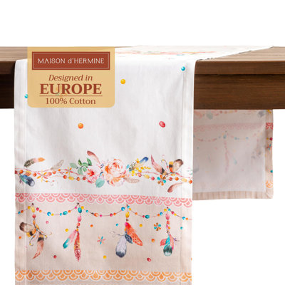 Chemin de table 100% coton Maison d’Hermine