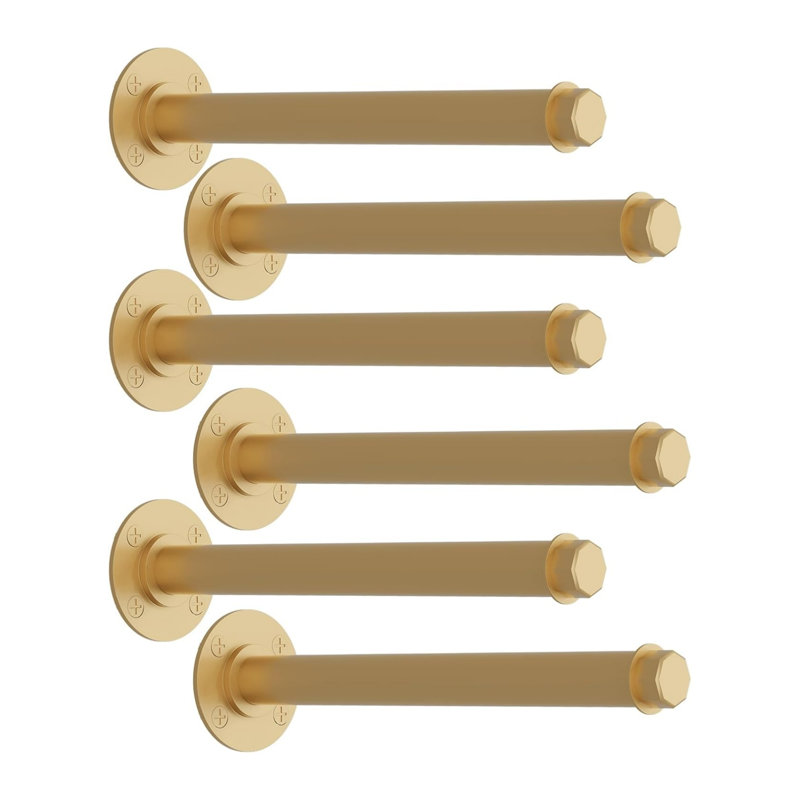 Barre à vêtements 6 pièces 6 pièces, Doré