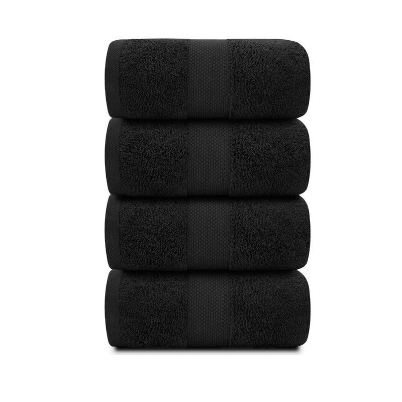 100% Cotton Bath Towel, Black