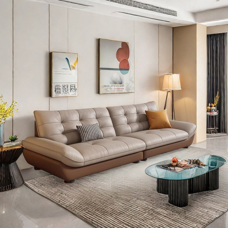 Canapé simple et moderne, H 33,85 po x l 110,23 po x P 37,4 po