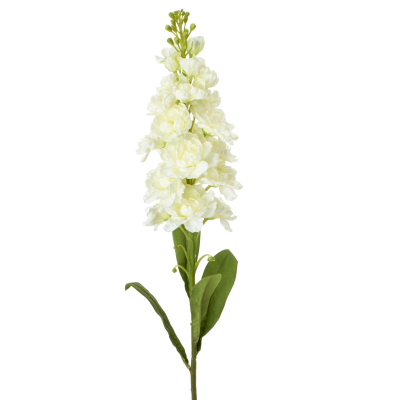 Florence artificielle Delphinium, blanc