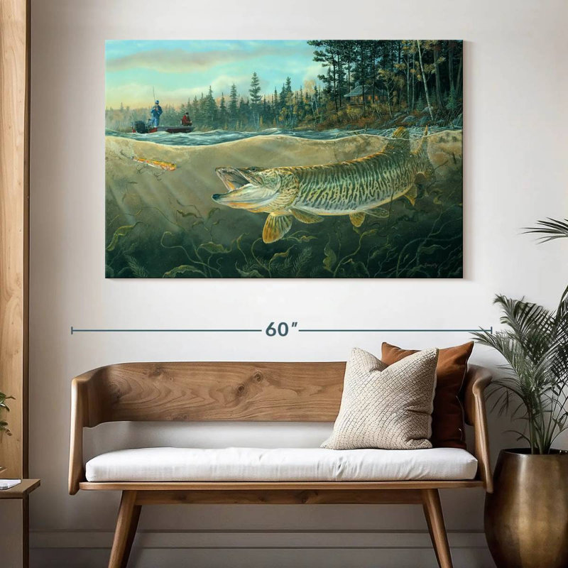 Brampt Muskie Bay, 34" H x 51" W