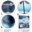 Monochromes bleus et blancs hivers reflets I - décoration murale florale en métal-1738360094
